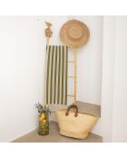 Olivgrüne Capri-Jacquard-Fouta - 100x200 cm