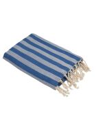 Griechische blaue Capri-Jacquard-Fouta - 100x200 cm