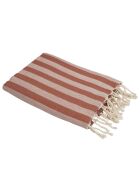 Fouta capri en jacquard tomette rojo - 100x200 cm