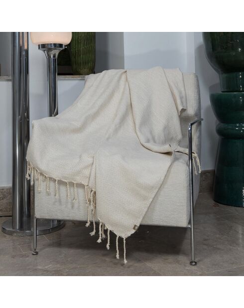 Plaid en Coton Oslo lin - 130x170 cm