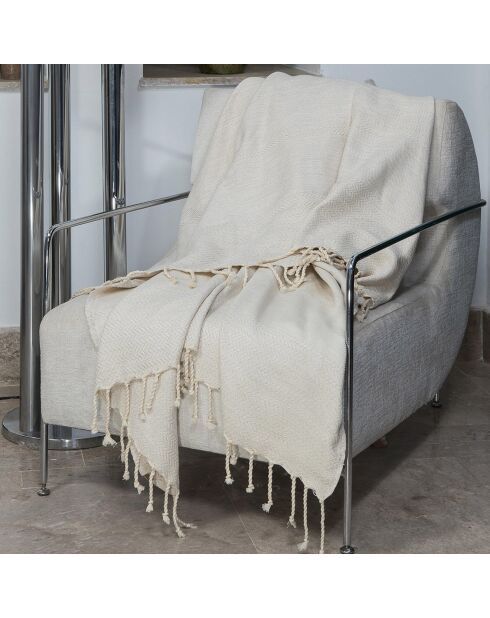 Plaid en Coton Oslo lin - 130x170 cm