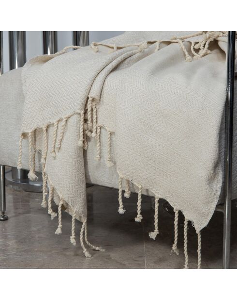 Plaid en Coton Oslo lin - 130x170 cm