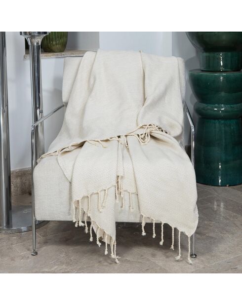 Plaid en Coton Oslo lin - 130x170 cm