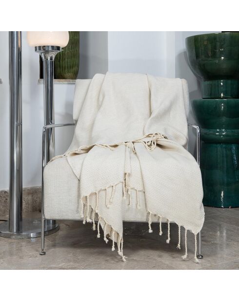 Plaid en Coton Oslo lin - 130x170 cm