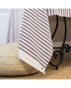 Nappe en Coton Hossegor prune - 180x300 cm