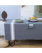 Mantel de algodón vaquero azul Mahdia