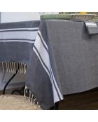 Mantel de algodón vaquero azul Mahdia