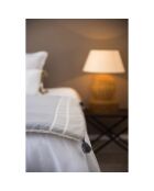Edredon en Coton Stockholm  gris perle - 90x190 cm