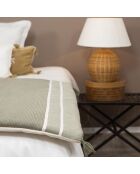 Edredon en Coton Stockholm  vert olive - 90x190 cm