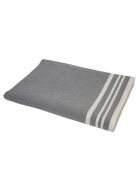 Mantel Mahdia de algodón gris medio - 180x350 cm