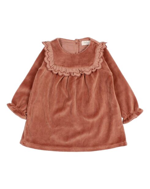 Robe Velours terracotta
