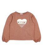 Sweat Coton Bio Lovely terracotta