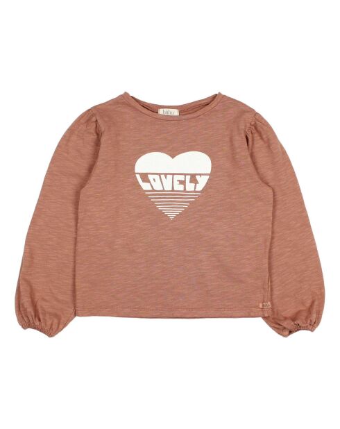 Sweat Coton Bio Lovely terracotta