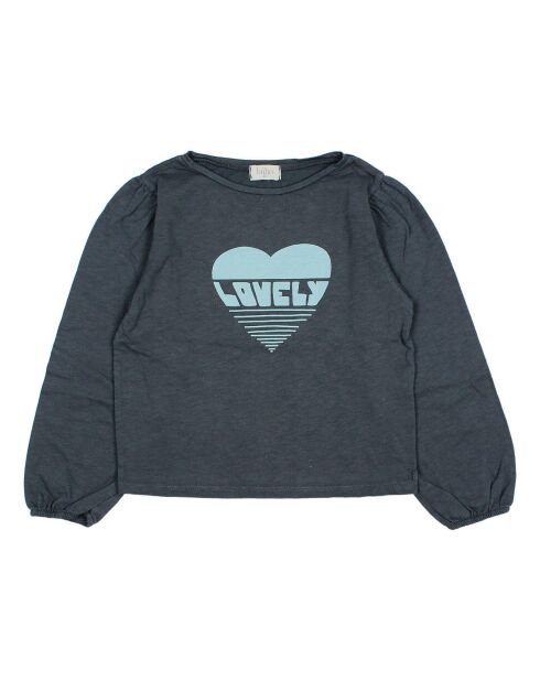 Sweat Coton Bio Lovely bleu nuit
