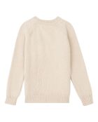 Pull Poche en Laine mélangée écru