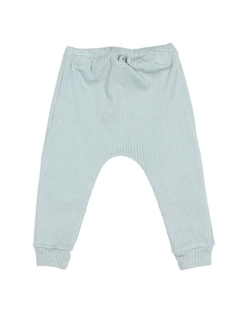 Legging Côtelé bleu vert