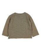 T-Shirt en Coton Bio Flammé Faon vert kaki