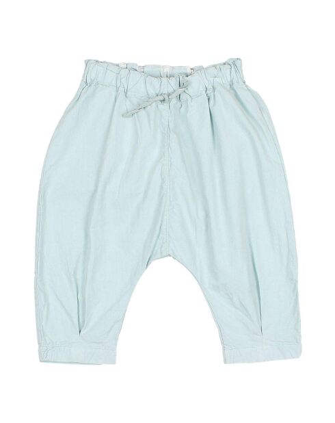 Sarouel Popeline bleu vert
