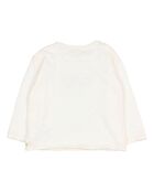 T-Shirt en Coton Bio Flammé Holidays écru
