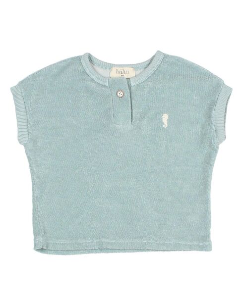 T-shirt Uni Eponge bleu vert