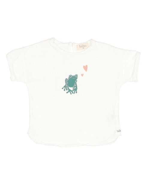 T-shirt Grenouille Bébé blanc