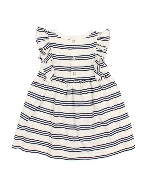 Robe Rayée Bébé bleu/écru