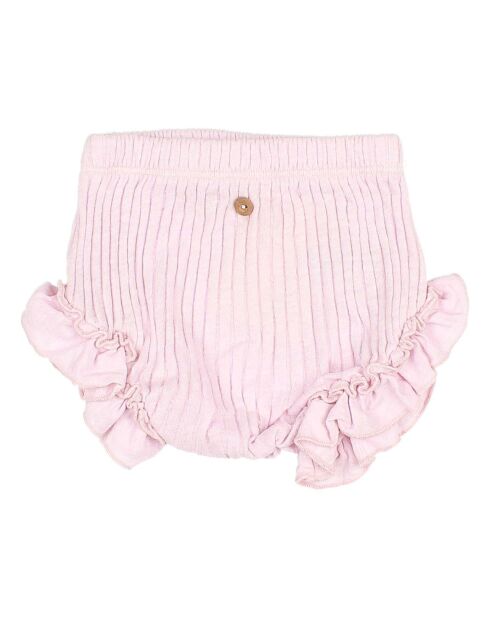 Bloomer côtelé Ruffle rose