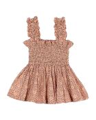 Top Fleuri Voile de Coton rose