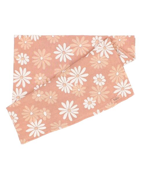 Foulard Daisy vieux rose