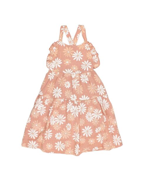 Robe Daisy Gaze de Coton vieux rose