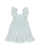 Robe Brodée Mousseline bleu clair