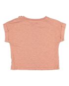T-shirt Soleil vieux rose