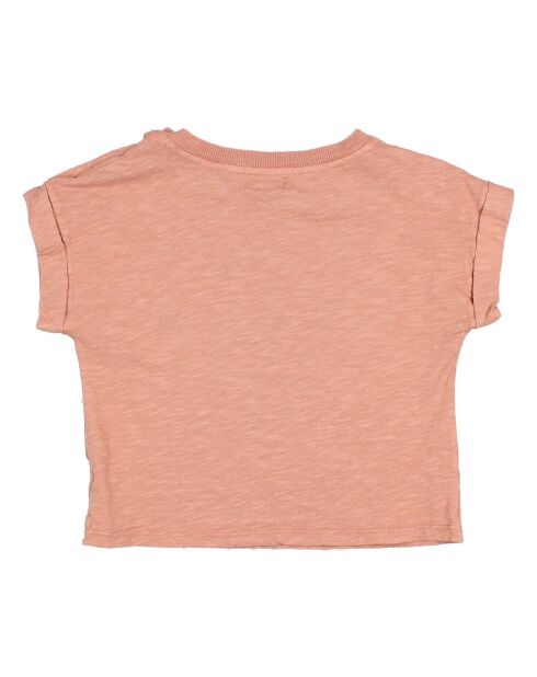 T-shirt Soleil vieux rose