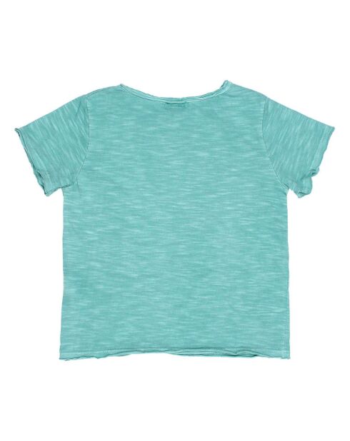 T-shirt Ananas bleu vert