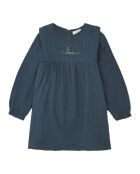 Robe en Gaze de Coton Bio Love bleu nuit