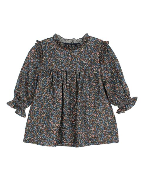 Robe en Gaze de Coton Bloom  gris anthracite
