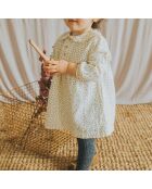 Robe en Coton Bio Pois écrue