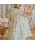 Robe en Coton Bio Pois écrue