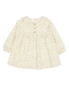 Robe en Coton Bio Pois écrue