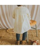 Robe en Coton Bio Pois écrue