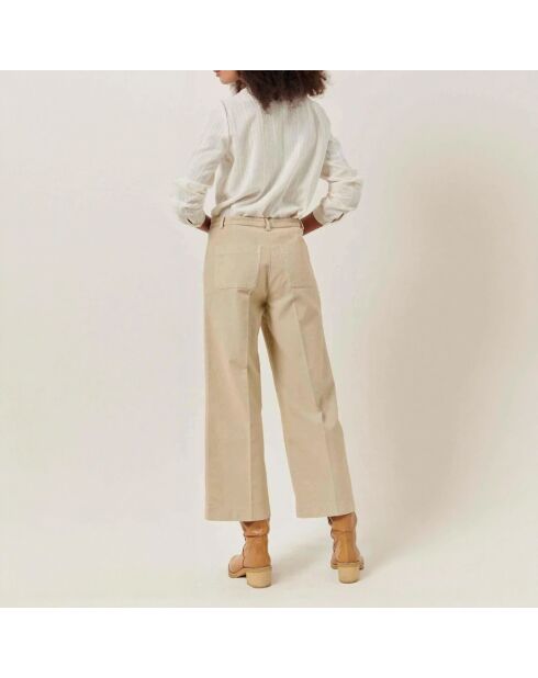 Pantalon Alberpeach écru