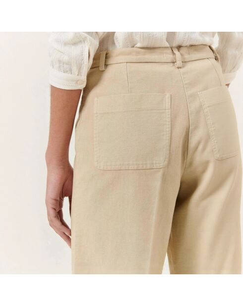 Pantalon Alberpeach écru
