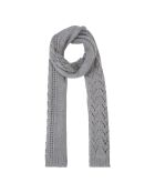 Echarpe en Mohair mélangée Kid et Laine Giulia grise