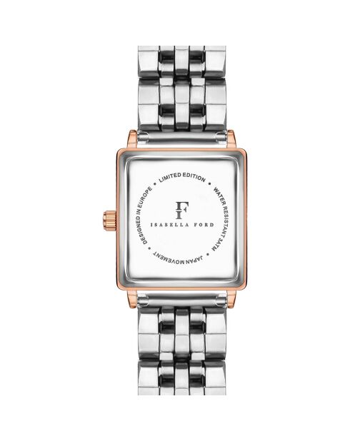 Montre Adeline en Acier & Diamant rose doré/argenté