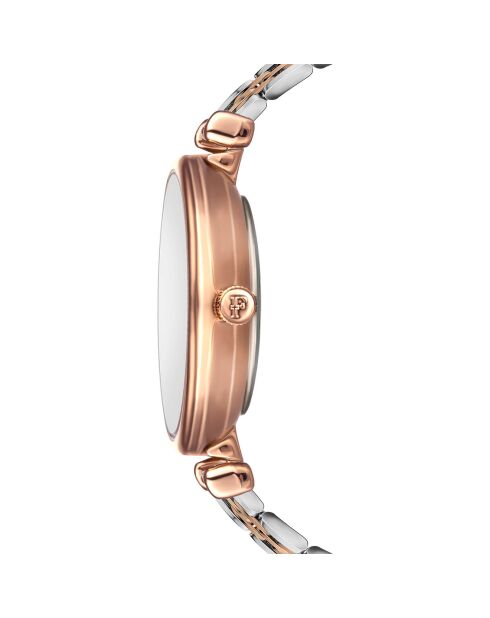 Montre Victoria en Acier & Diamant rose doré/argenté