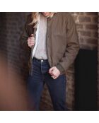 Bomber Fourré Nine kaki marron