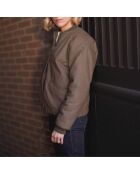 Bomber Fourré Nine kaki marron