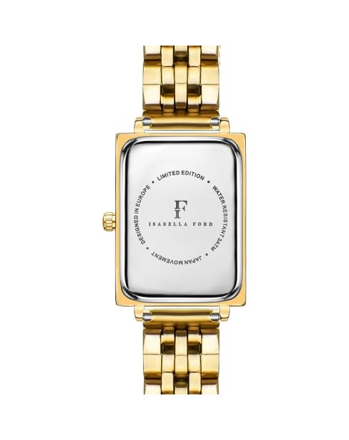 Montre Elodie en Acier & Diamant dorée
