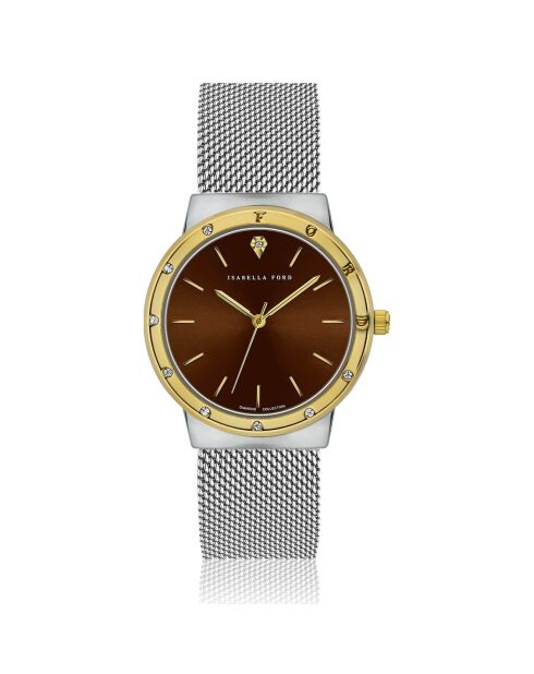 Montre Capucine en Acier & Diamant argentée