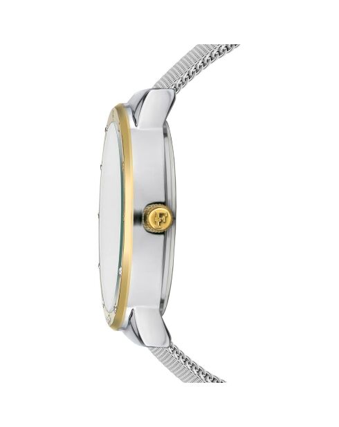 Montre Capucine en Acier & Diamant argentée